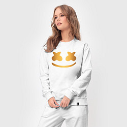 Костюм хлопковый женский Marshmello gold, цвет: белый — фото 2