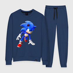 Костюм хлопковый женский SONIC, цвет: тёмно-синий