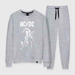 Костюм хлопковый женский ACDC, цвет: меланж