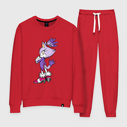 Костюм хлопковый женский SONIC Кошка Блейз, цвет: красный