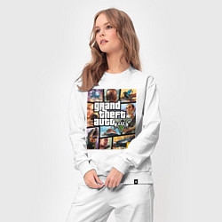 Костюм хлопковый женский GTA5, цвет: белый — фото 2