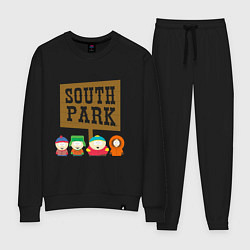 Костюм хлопковый женский South Park, цвет: черный