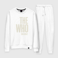 Костюм хлопковый женский The Who, цвет: белый