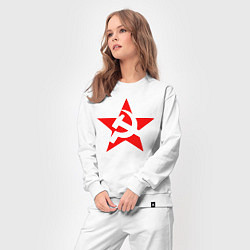 Костюм хлопковый женский СССР, цвет: белый — фото 2