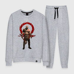 Костюм хлопковый женский GOD OF WAR, цвет: меланж