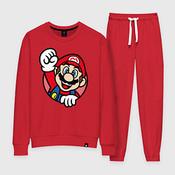 Костюм хлопковый женский Mario, цвет: красный