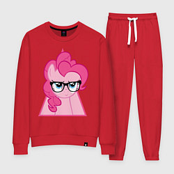 Костюм хлопковый женский Pinky Pie hipster, цвет: красный