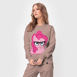 Костюм хлопковый женский Pinky Pie hipster, цвет: пыльно-розовый — фото 2