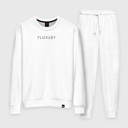 Костюм хлопковый женский PLUXURY, цвет: белый