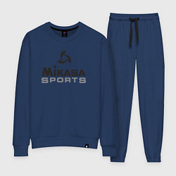 Костюм хлопковый женский MIKASA SPORTS, цвет: тёмно-синий