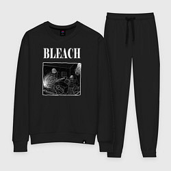 Костюм хлопковый женский Nirvana рисунок для Альбома Bleach, цвет: черный
