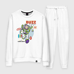 Костюм хлопковый женский Buzz Lightyear, цвет: белый