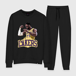 Костюм хлопковый женский LeBron - Lakers, цвет: черный