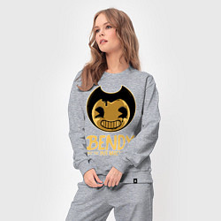 Костюм хлопковый женский Bendy And The Ink Machine, цвет: меланж — фото 2