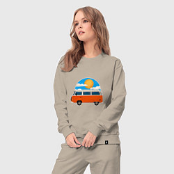 Костюм хлопковый женский Volkswagen t1, цвет: миндальный — фото 2