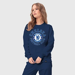 Костюм хлопковый женский Chelsea FC, цвет: тёмно-синий — фото 2
