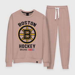 Костюм хлопковый женский BOSTON BRUINS NHL, цвет: пыльно-розовый
