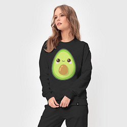 Костюм хлопковый женский Avocado, цвет: черный — фото 2