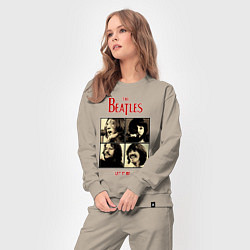Костюм хлопковый женский The Beatles LET IT BE, цвет: миндальный — фото 2