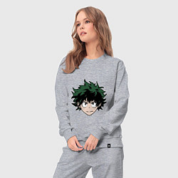 Костюм хлопковый женский Izuku Midoriya, цвет: меланж — фото 2