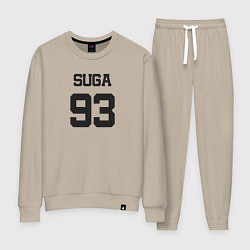 Костюм хлопковый женский BTS - Suga 93, цвет: миндальный