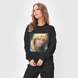 Костюм хлопковый женский Сейлор Мун, цвет: черный — фото 2