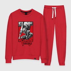 Костюм хлопковый женский BERSERK БЕРСЕРК, цвет: красный