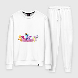 Костюм хлопковый женский My Little Pony Happy Birthday, цвет: белый