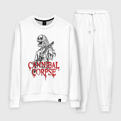 Костюм хлопковый женский Cannibal Corpse Труп Каннибала Z, цвет: белый
