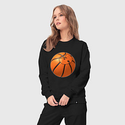 Костюм хлопковый женский Basketball Wu-Tang, цвет: черный — фото 2