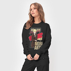 Костюм хлопковый женский William James Moriarty, цвет: черный — фото 2