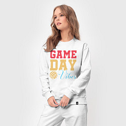 Костюм хлопковый женский Game Day Vibes, цвет: белый — фото 2