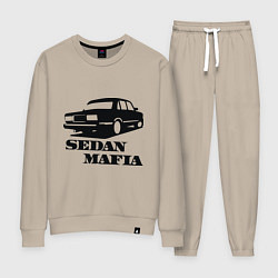 Костюм хлопковый женский SEDAN MAFIA, цвет: миндальный