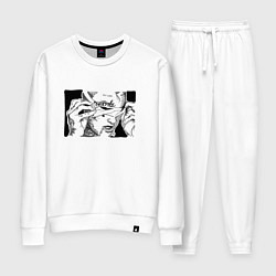 Костюм хлопковый женский Cry Baby, цвет: белый