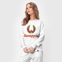 Костюм хлопковый женский Беларусь, цвет: белый — фото 2