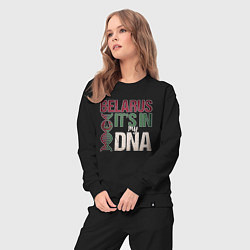Костюм хлопковый женский ДНК - Беларусь, цвет: черный — фото 2