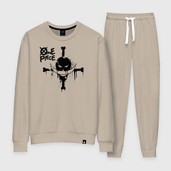Костюм хлопковый женский Пираты Белоуса One Piece, цвет: миндальный