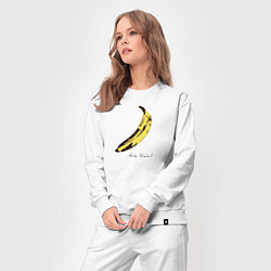 Костюм хлопковый женский Банан, Энди Уорхол, цвет: белый — фото 2