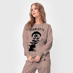 Костюм хлопковый женский Шарлотта Катакури One Piece, цвет: пыльно-розовый — фото 2