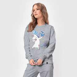 Костюм хлопковый женский Unicorn Volleyball, цвет: меланж — фото 2