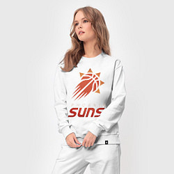 Костюм хлопковый женский Suns Basketball, цвет: белый — фото 2