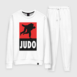 Костюм хлопковый женский Judo, цвет: белый