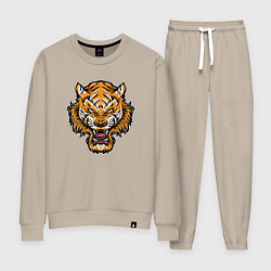 Костюм хлопковый женский Cool Tiger, цвет: миндальный