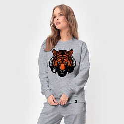 Костюм хлопковый женский Bad Tiger, цвет: меланж — фото 2