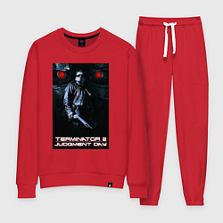 Костюм хлопковый женский Terminator JD, цвет: красный