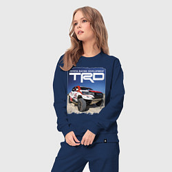 Костюм хлопковый женский Toyota Racing Development, desert, цвет: тёмно-синий — фото 2