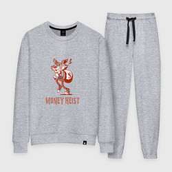 Костюм хлопковый женский Money Heist Wolf, цвет: меланж