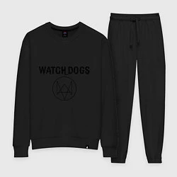 Костюм хлопковый женский Watch Dogs, цвет: черный