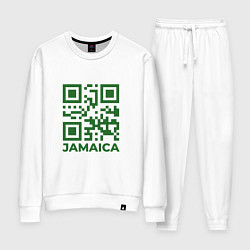 Костюм хлопковый женский QR Jamaica, цвет: белый