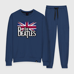 Костюм хлопковый женский The Beatles Great Britain Битлз, цвет: тёмно-синий